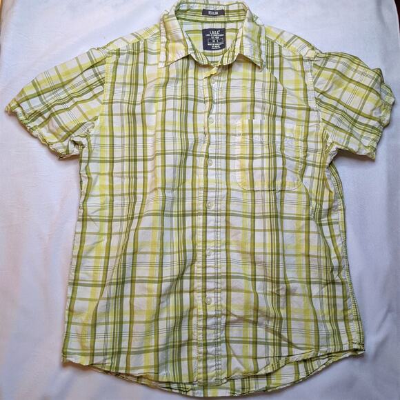 H&M Other - H&M LOGG Green Plaid Shirt Men's Casual Long Sleeve  Small